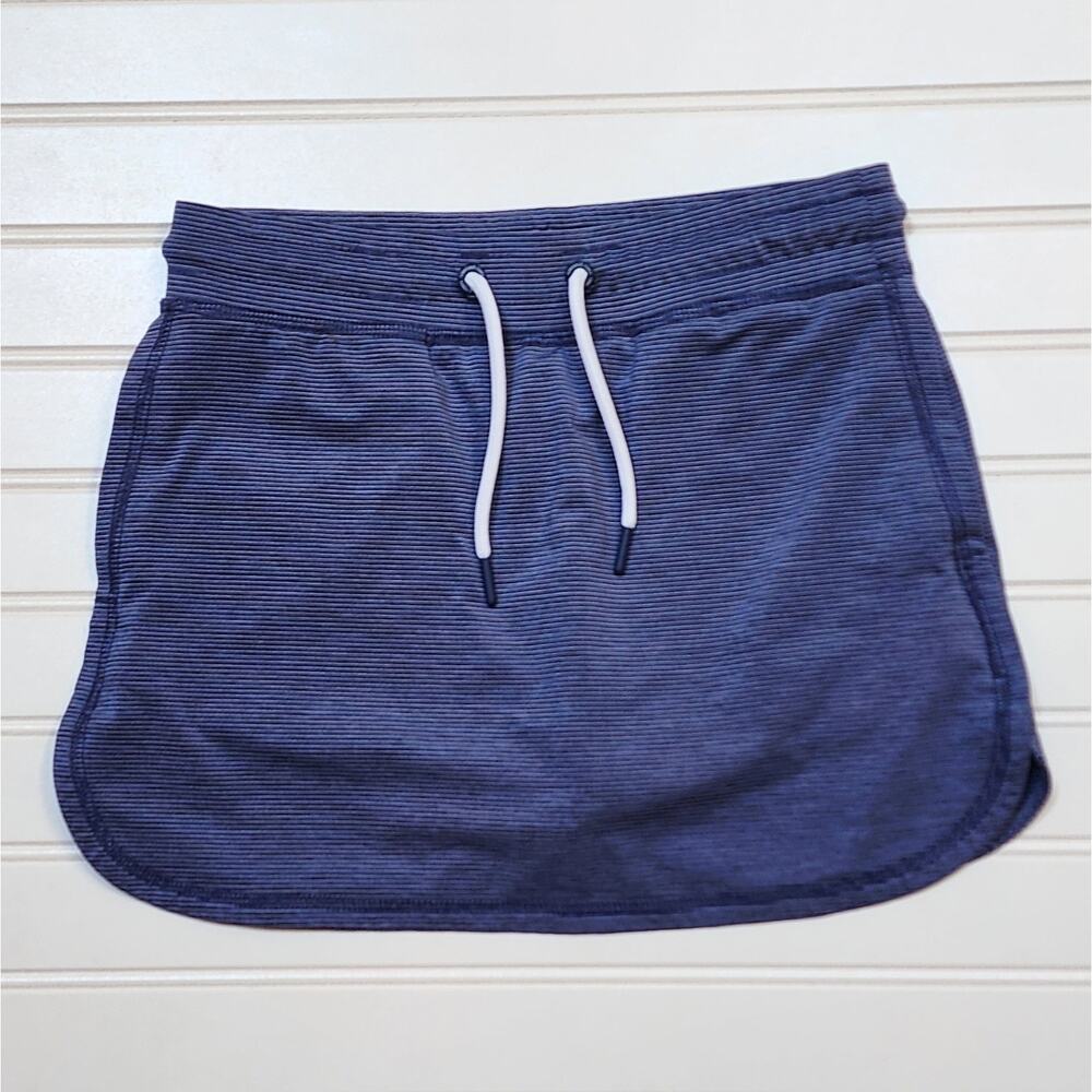 Vineyard Vines Girls Striped Performance Skort Size S (7-8) Blue